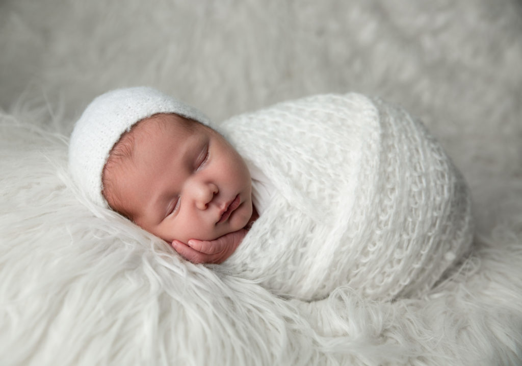 newborn portrait of baby boy